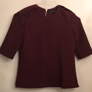 Maroon Zara top